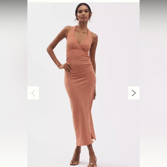 Pilcro Dresses & Skirts - Pilcro High Tide Halter Slim Midi Dress